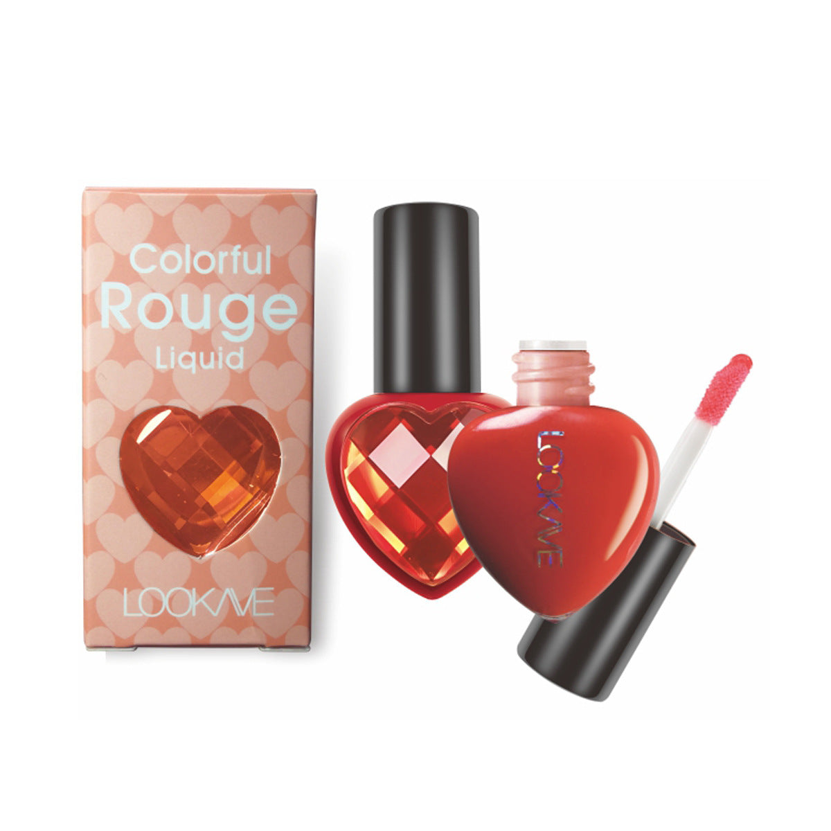 Wholesale Plastic 8 Colors Heart Shape Lip Gloss