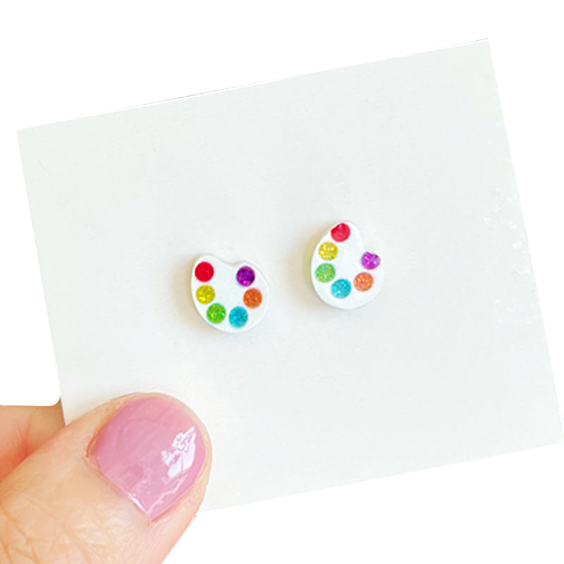 Wholesale Teacher Zhou Small Apple Pencil Earrings