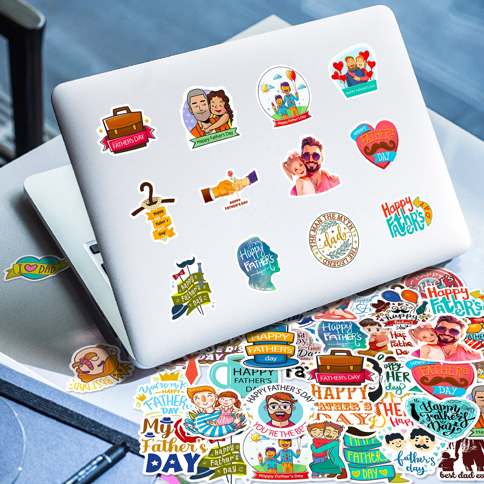 Wholesale Cartoon Father's Day Celebration Stickers