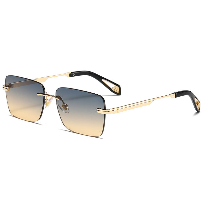 Wholesale Retro Frameless Square PC Sunglasses