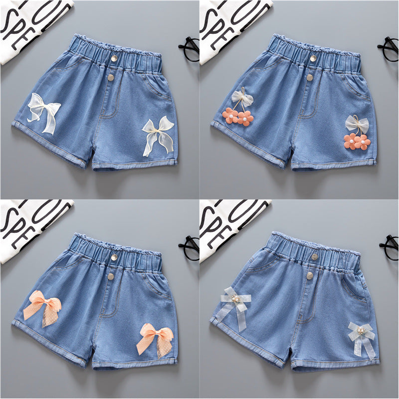 Wholesale Cotton Girls Denim Shorts