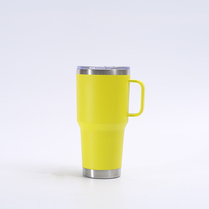 Wholesale Tumbler Stainless Steel Thermos Cup with Handle Portable Large Capacity Vacuum Ice Cup