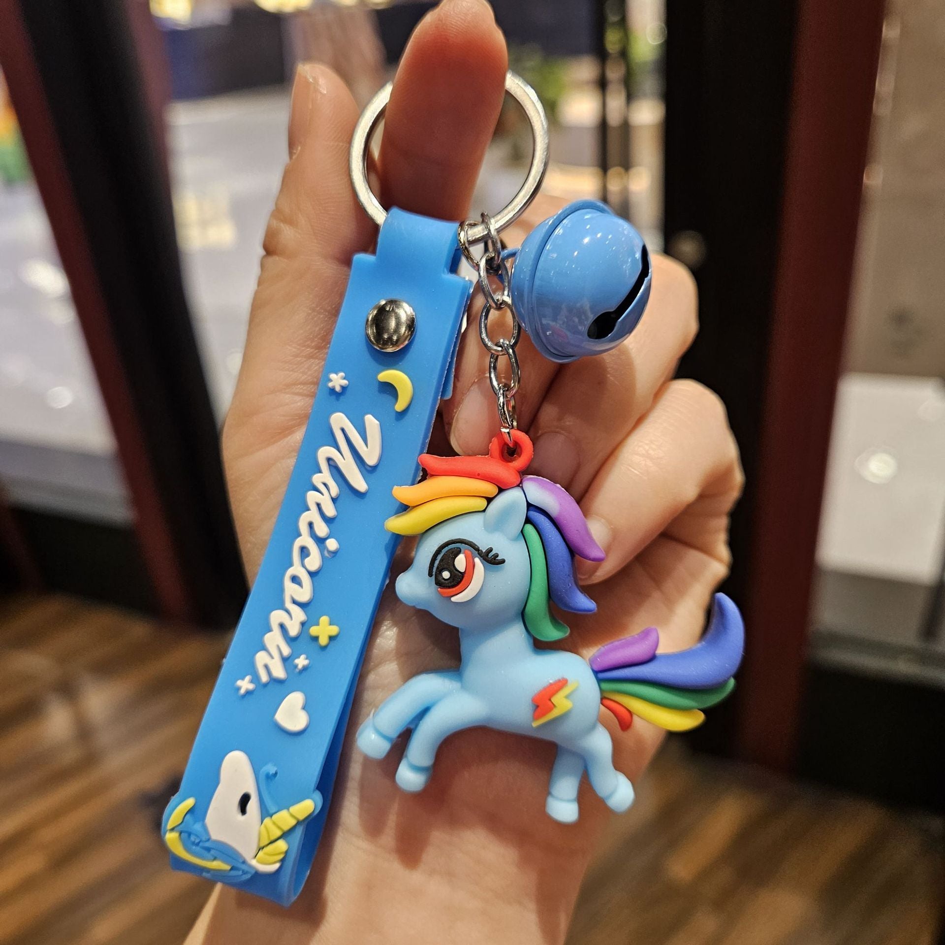 Wholesale Cartoon cute colored horsehide keychain OLY Exclusive