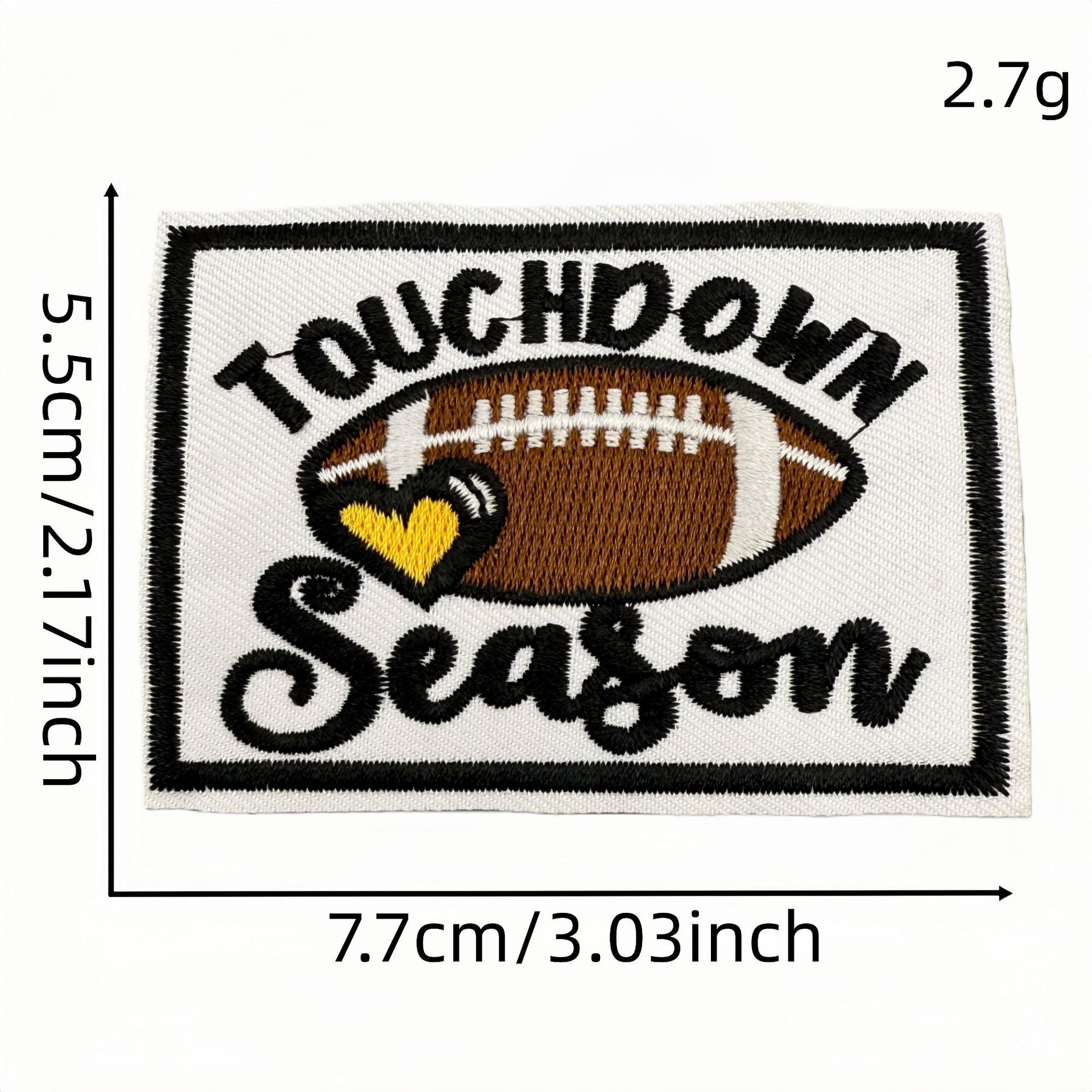 Wholesale Trendy Cartoon Rugby Embroidered Iron On Patches Leopard Print Decorative Applique DIY Craft Accessory