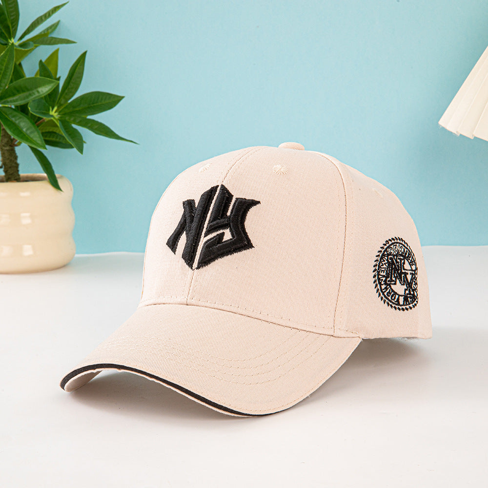 Wholesale Letter circular badge outdoor sun shading embroidered baseball cap
