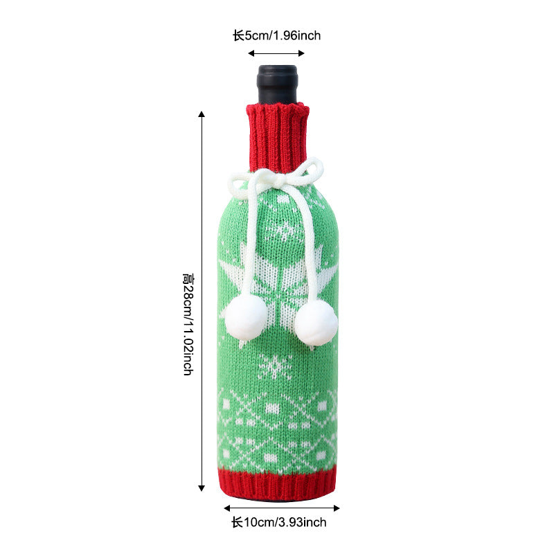 Wholesale Christmas decorations faceless doll wine bottle cap  decoration