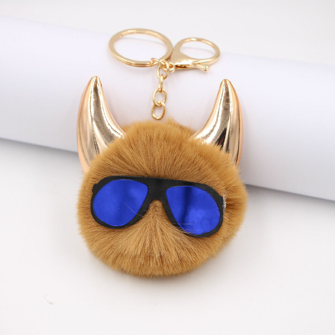 Wholesale Extraterrestrial Eye Socket, Horn, Hair Ball Keychain