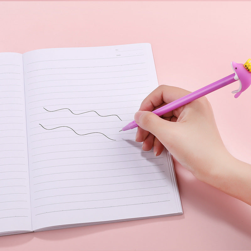 Wholesale Plastic Crown Dolphin Gel Pen