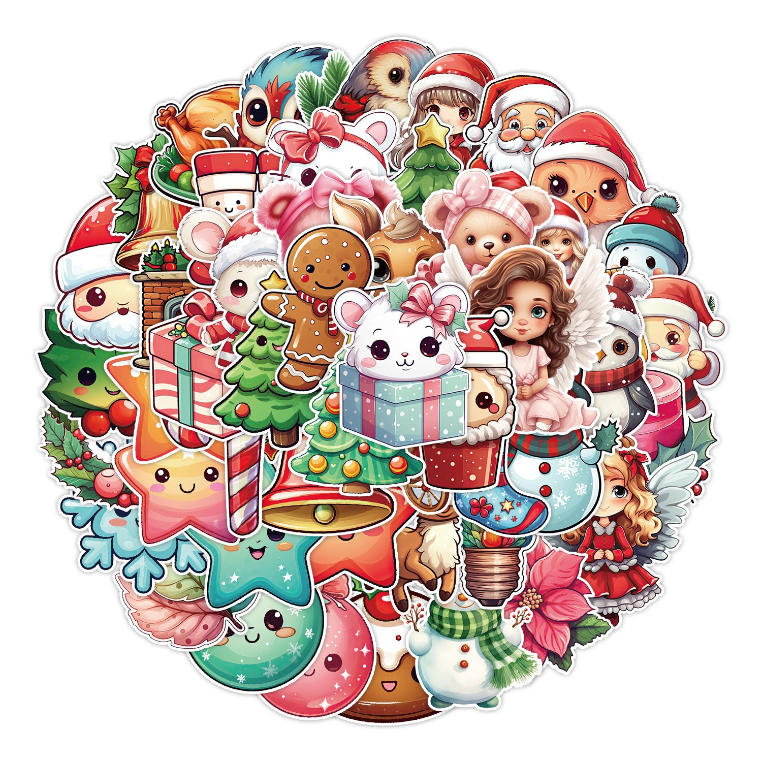 Wholesale 50pcs Christmas Graffiti Stickers