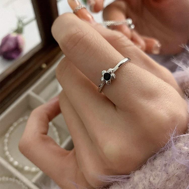 Wholesale 925 silver plate plain ring, high-end, versatile and adjustable opening