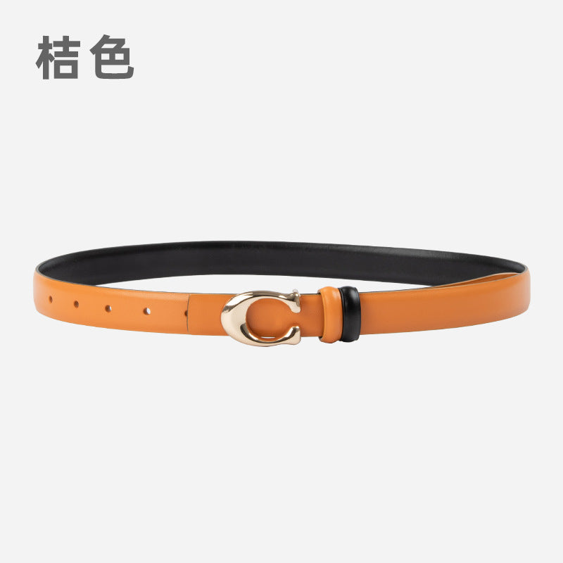 Wholesale Letter C Buckle Genuine Leather Belt