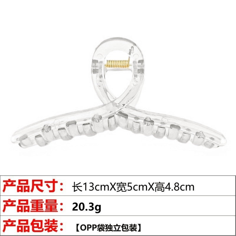 Wholesale Jelly color ribbon cross shark clip