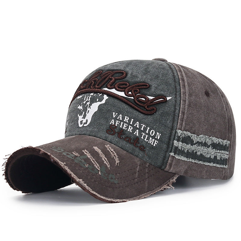 Wholesale Coated Washed Edge Damaged Old Baseball Cap