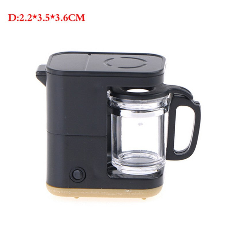 Wholesale 1:12 Dollhouse Miniature Model Three-Color Oven Coffee Maker