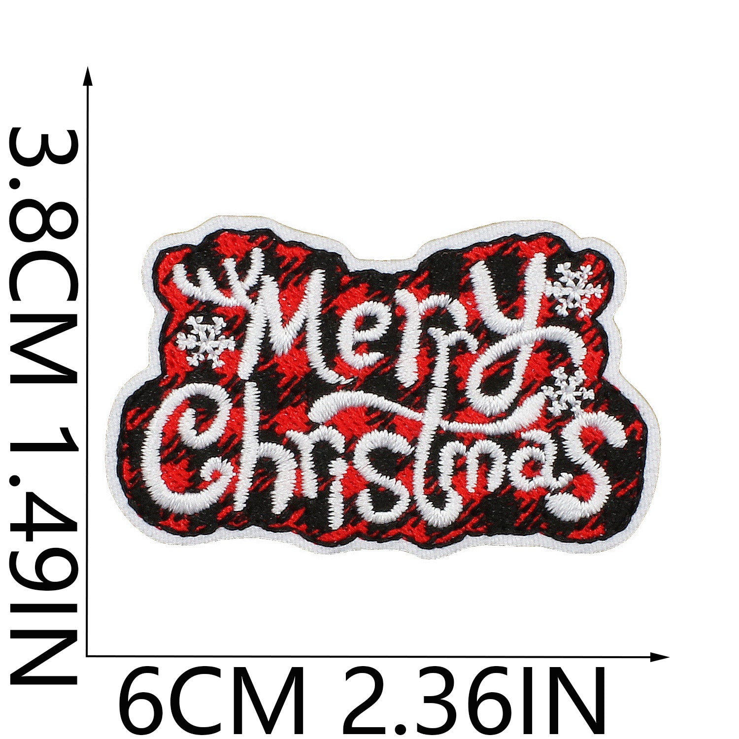 Wholesale Cartoon Christmas Embroidery Patches Festive Tree Snowman Designs Polyester Thread Decorative Accent For Clothing Bags DIY Projects