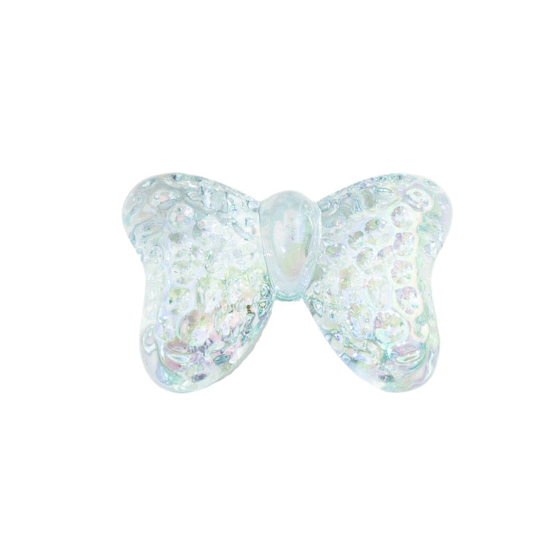Wholesale 10PCS/PACK Glacier Bow Plated Colored Acrylic Beads