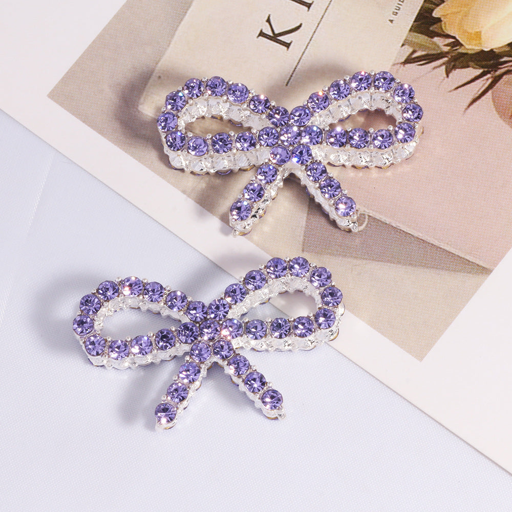 Wholesale Double-sided alloy hollow bow DIY accessories