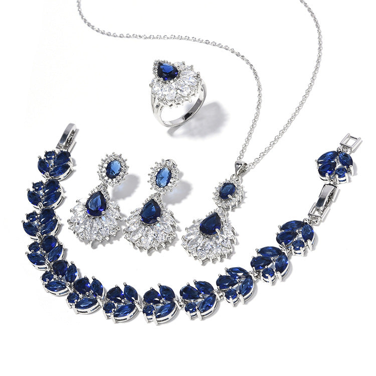 Wholesale Vintage Water Drop Zircon Earrings