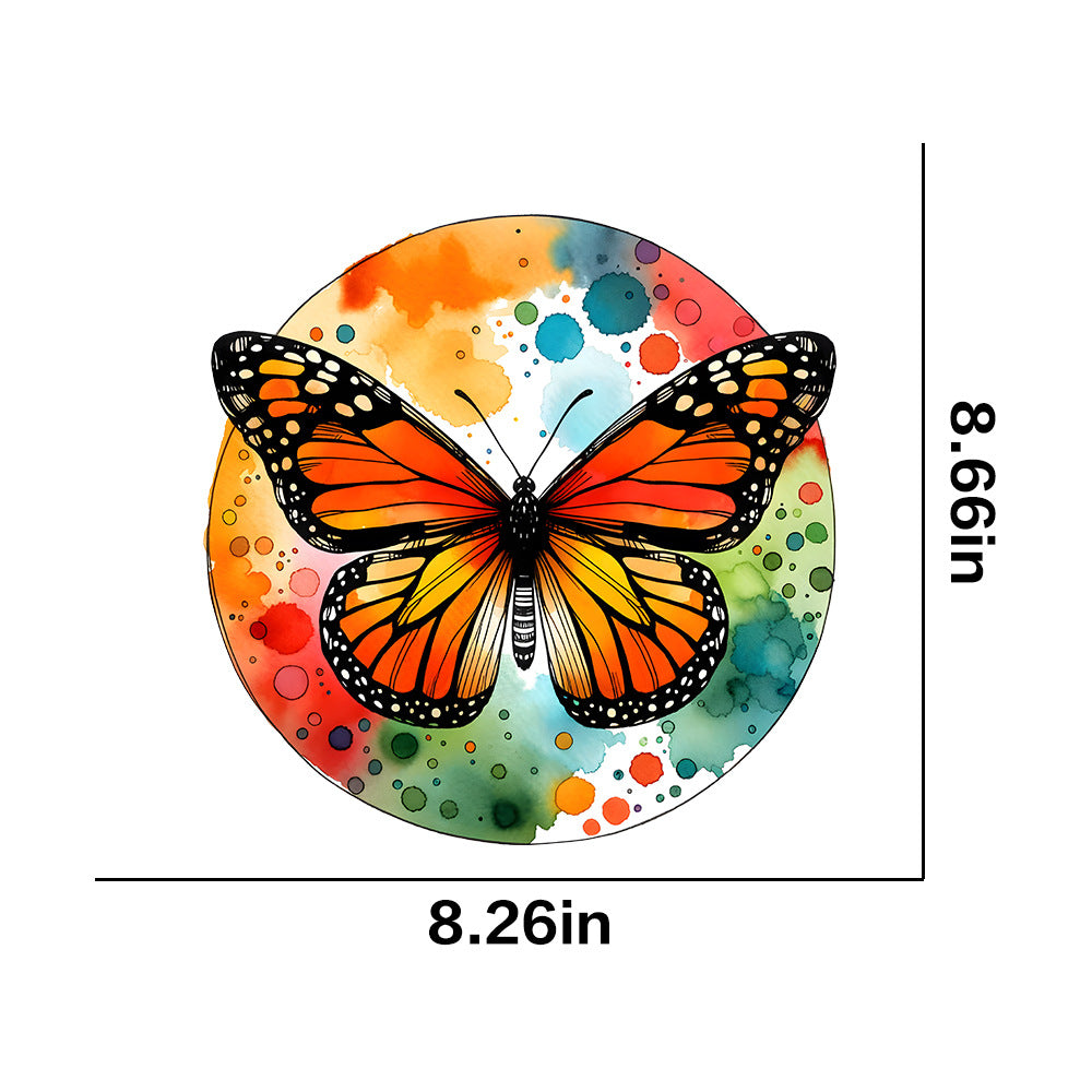 Wholesale 10pcs  color butterfly printing hot stamping  UV DTF Ready to Press Transfers Wraps