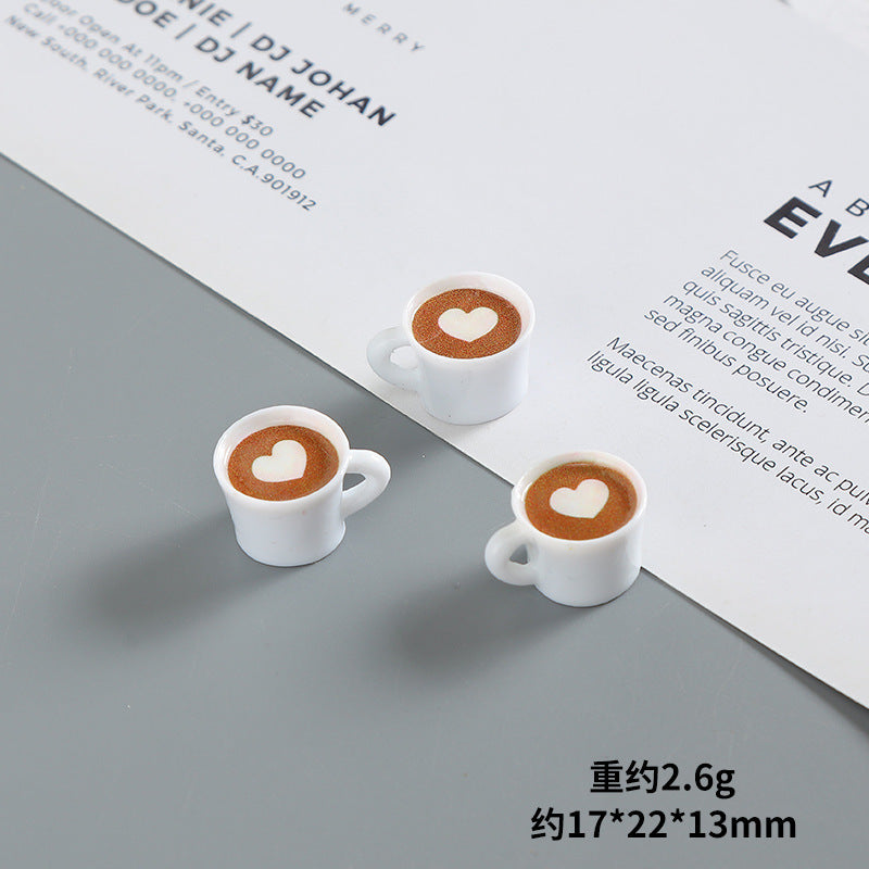 Wholesale Miniature Doll House Ornaments  Latte Art Coffee Cups  Doll Accessories