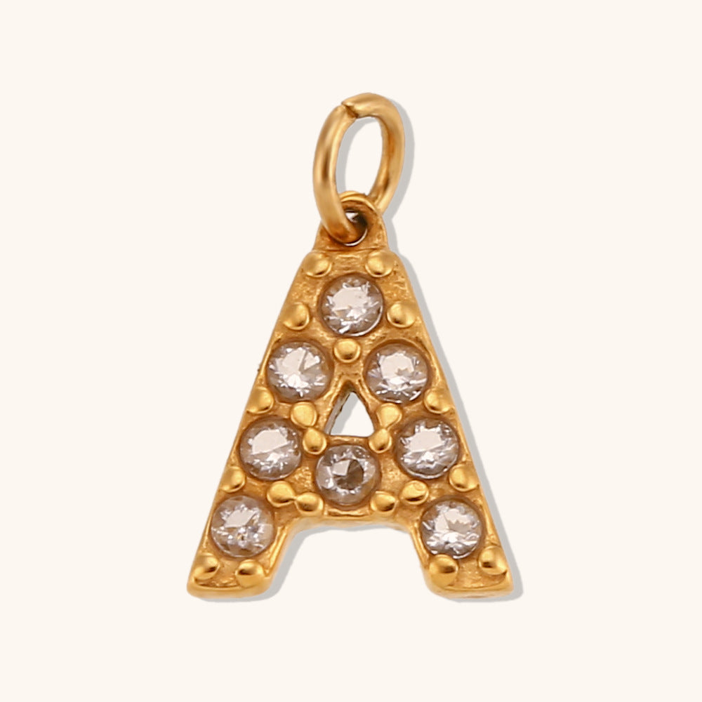 Pargente de cartas de inglés de oro de acero inoxidable de acero inoxidable al por mayor