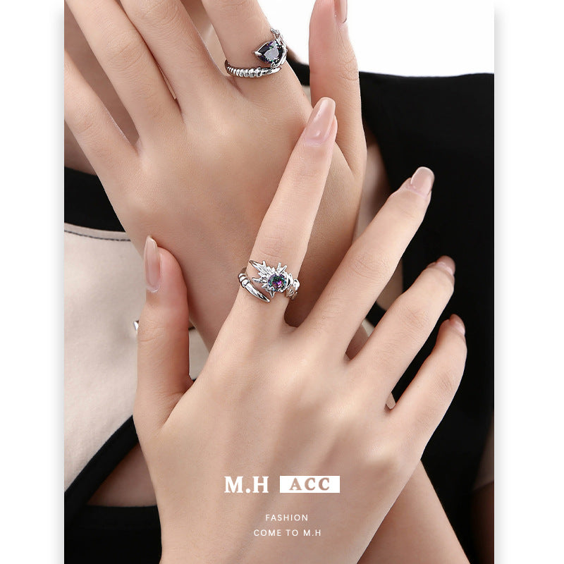 Wholesale Colorful Gemstone Copper Rings