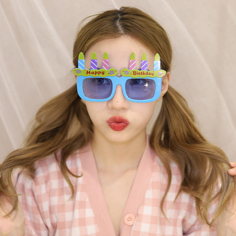 Wholesale ABS Birthday Party Decorative Glasses