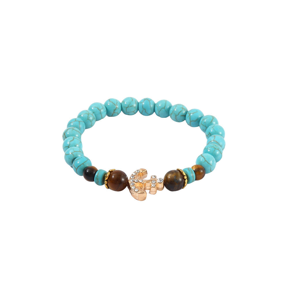 Wholesale Turquoise Bracelet Cross Bead