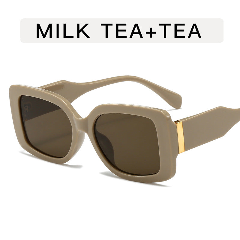 Wholesale Box Retro Sunglasses Women's Personalized Gradient  Sunglasses Large Frame Fashionable Street Beat