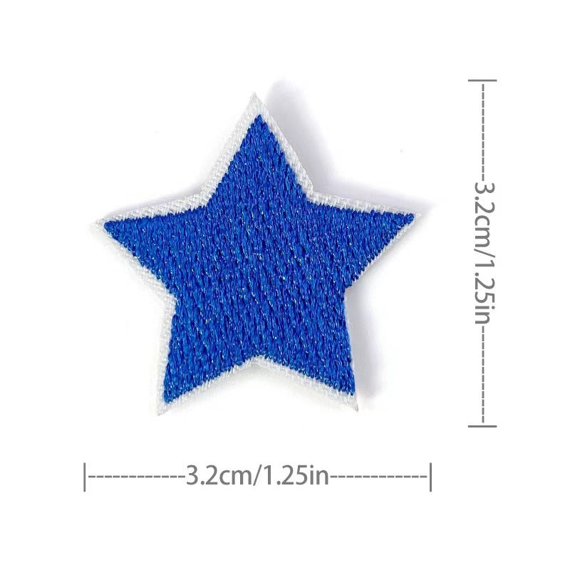 Wholesale Embroidered Star Patches 36 Pack Sew On Appliques For Clothing And Towels Fashion Accessory DIY Gift Resale