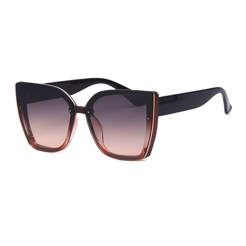 Wholesale PC Large Frame Cat Eye Women's Sunglasses