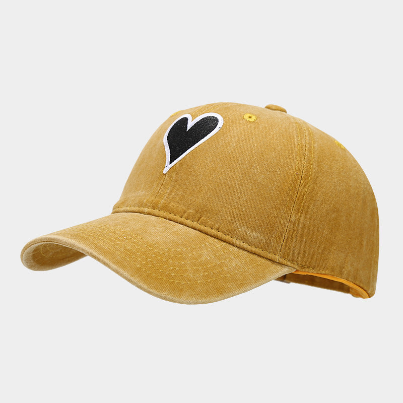 Wholesale Love Embroidery Label Washed Old Cotton Baseball Hat