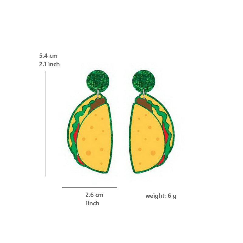 Wholesale Mexican Carnival May 5th Guitar Horse Hat Wine Bottle Violin Goblin Cactus Earrings