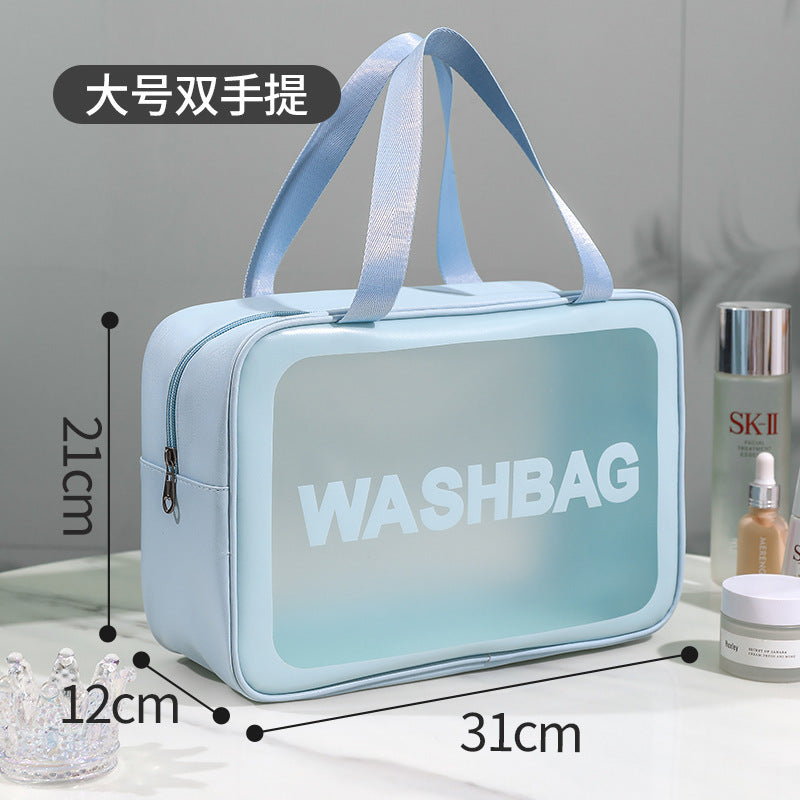 Wholesale PU Transparent Frosted Wash Waterproof Pvc Storage Bag