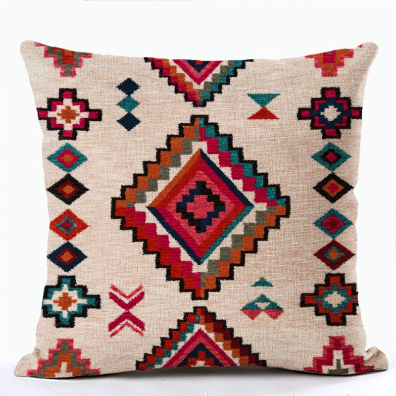 Wholesale Aztec Bohemian Style Short Plush Pillowcases