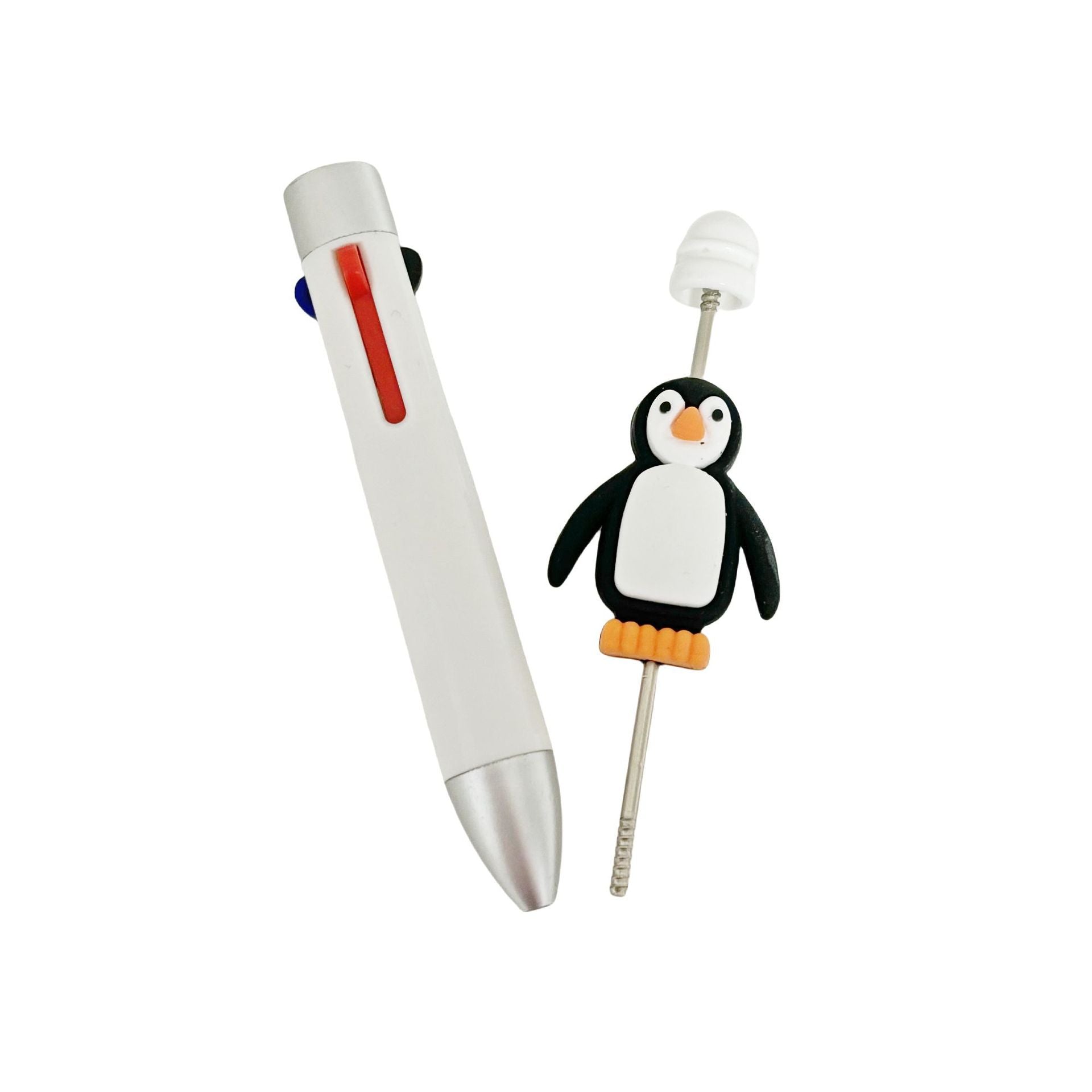Wholesale 10pcs Cute Animal Cartoon Penguin 3D Focal Beads