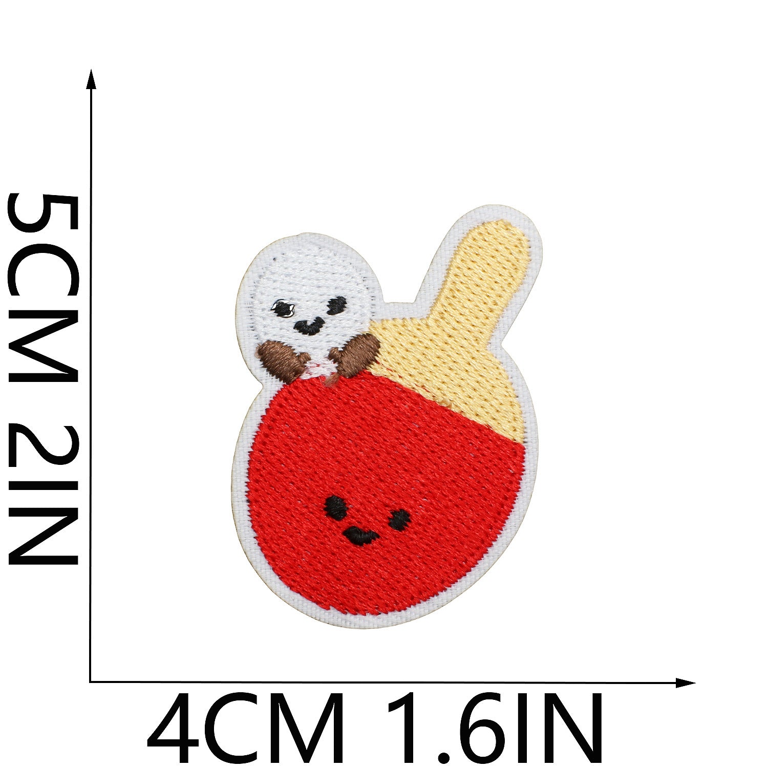 Wholesale Badminton racket embroidered patch