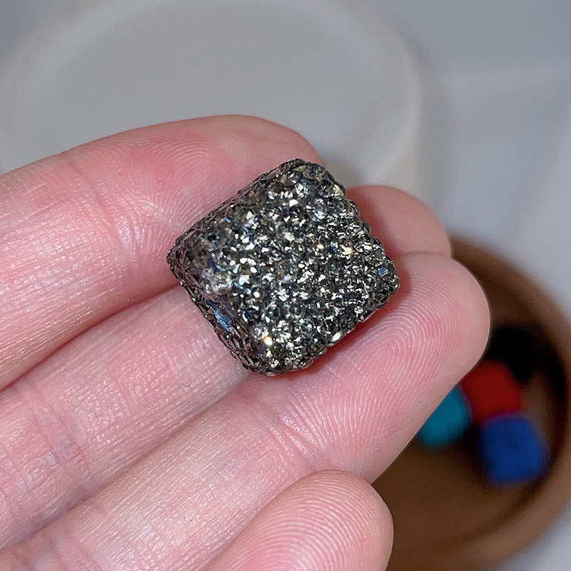 Wholesale Christmas Squares Colored Clay Beads