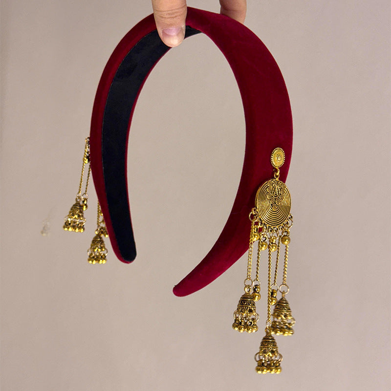 Wholesale Full of diamonds, super sparkling, elegant, fashionable and versatile colored diamond hair pressing headband