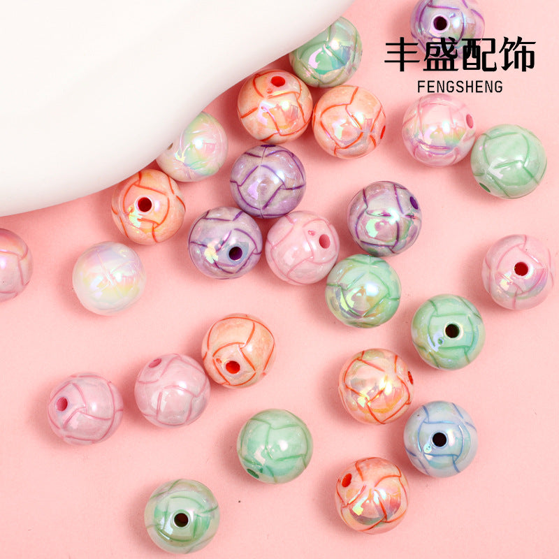 Cuentas de texturas de acrílico de 50 piezas al por mayor de 50 piezas