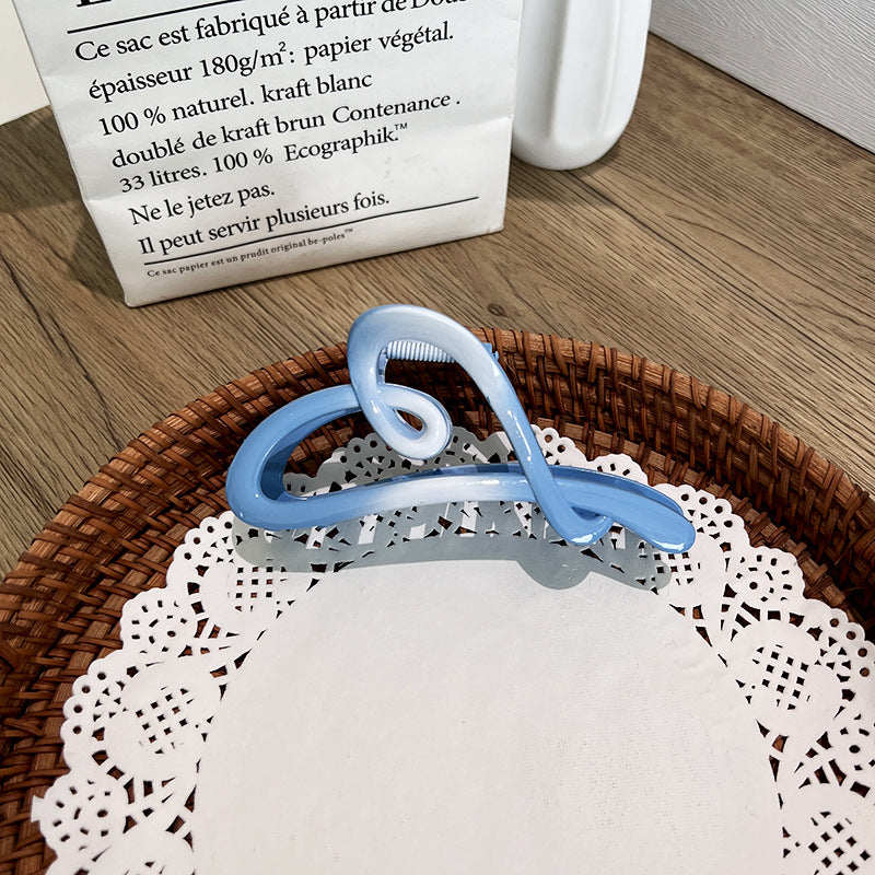 Wholesale Gradient Bow Hairpin Shark Grip Clip