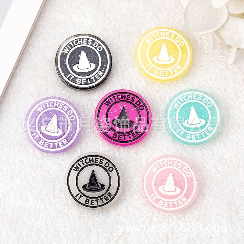 Wholesale 20pcs/pack Resin Magic WITCH Candy Cat Mobile Phone DIY Accessories