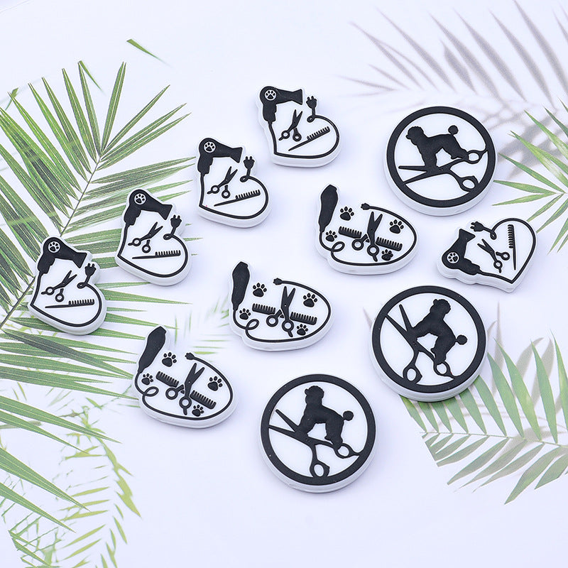 Wholesale 20pcs DIY Pet Grooming Silicone Beads