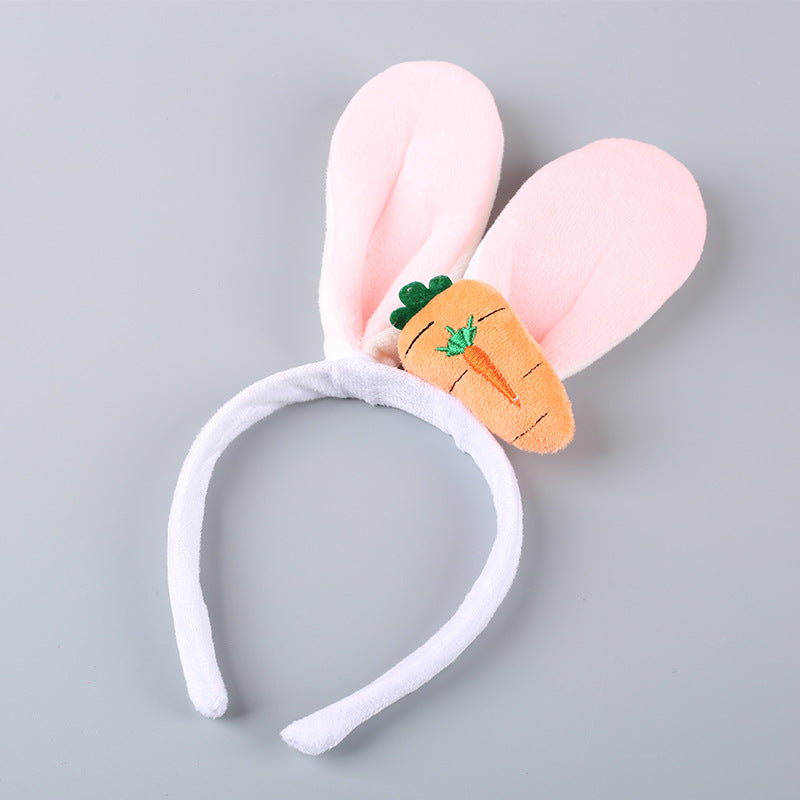 Wholesale Creative Cute Rabbit Ears Atmosphere Photo Carrot Headband Easter Party Performance Decorations