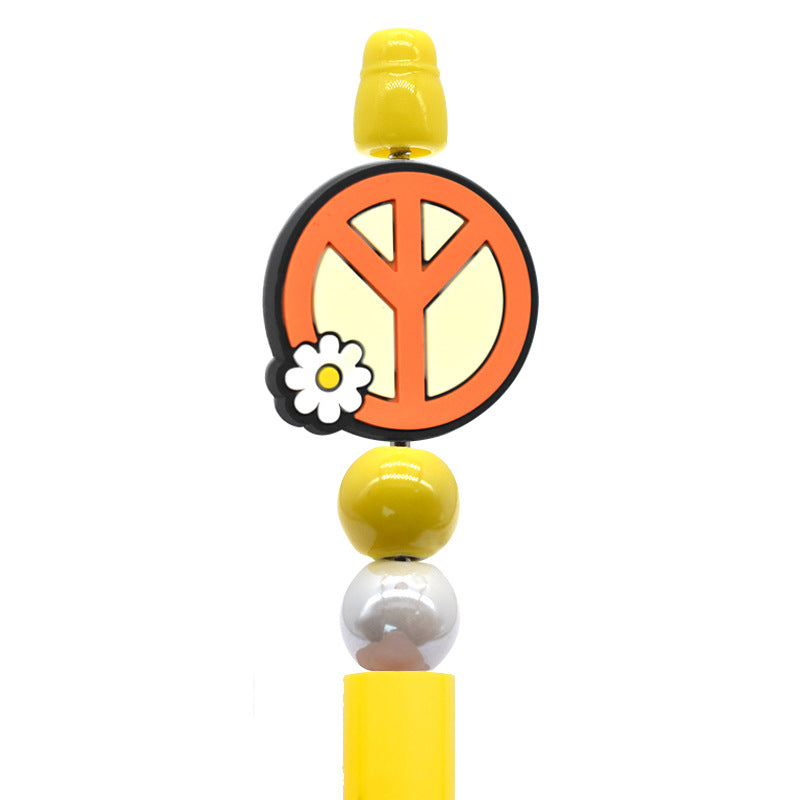 Wholesale  Random 100pcs  High-value love and peace personalized beads