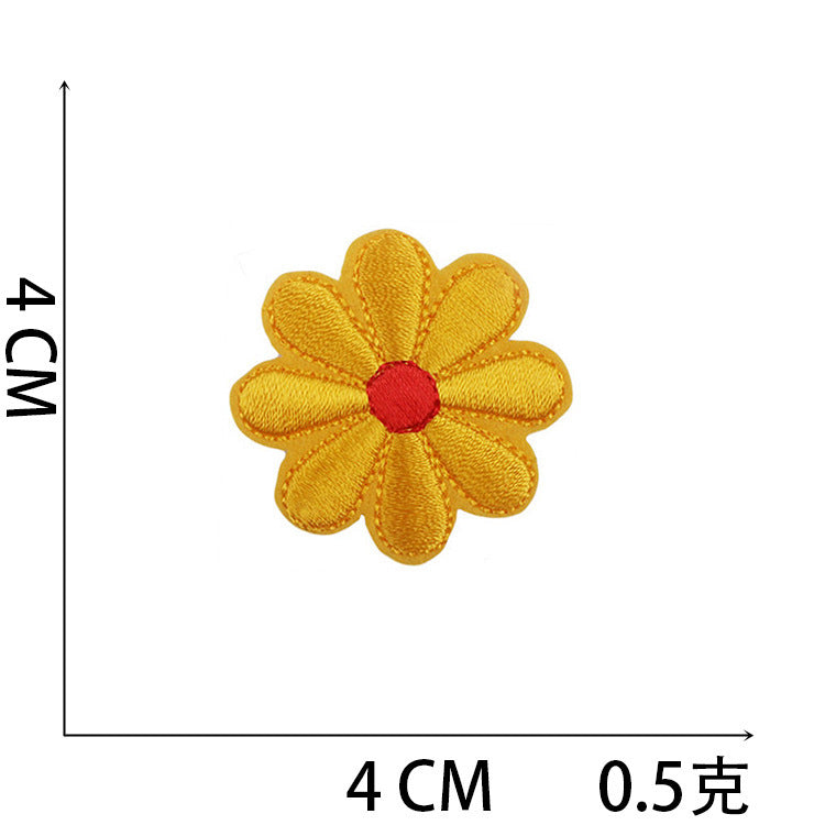 Wholesale Polyester Iron On Embroidery Patch Butterfly Floral Design For Clothing Decorative DIY Craft Supply