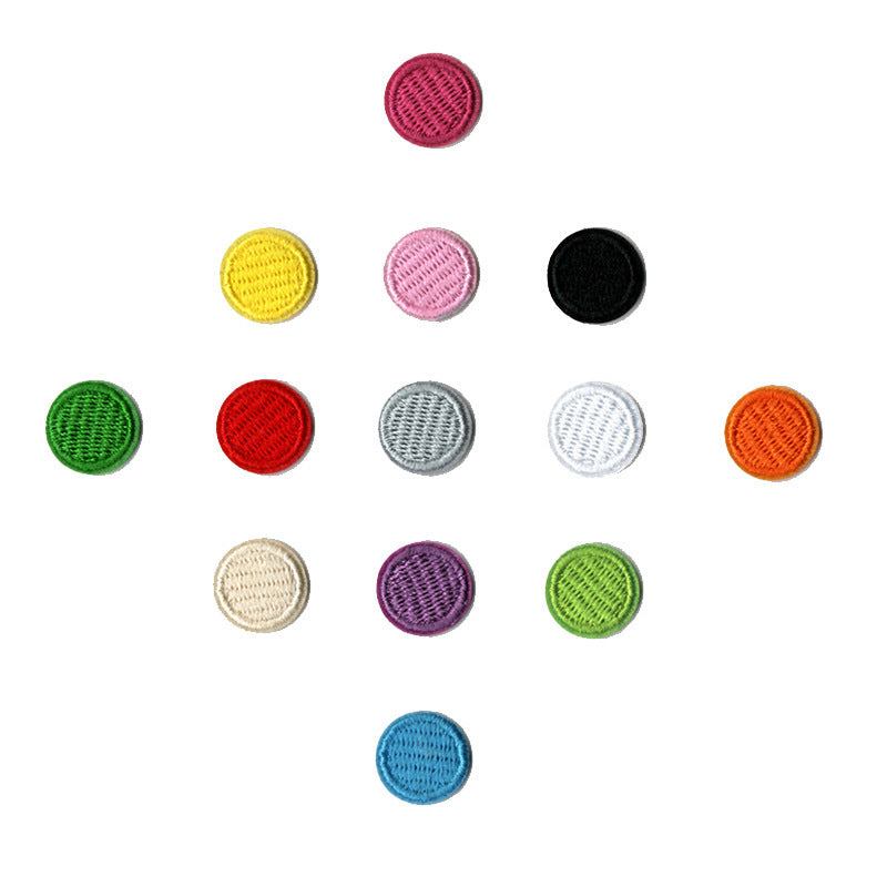 Wholesale Round Classic Computer Embroidered Flower Patch Applique