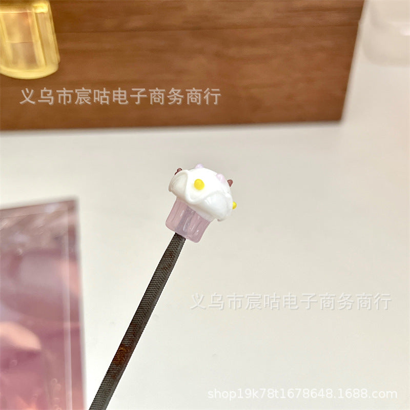 Wholesale 10pcs Colorful small mushroom-shaped glass beads