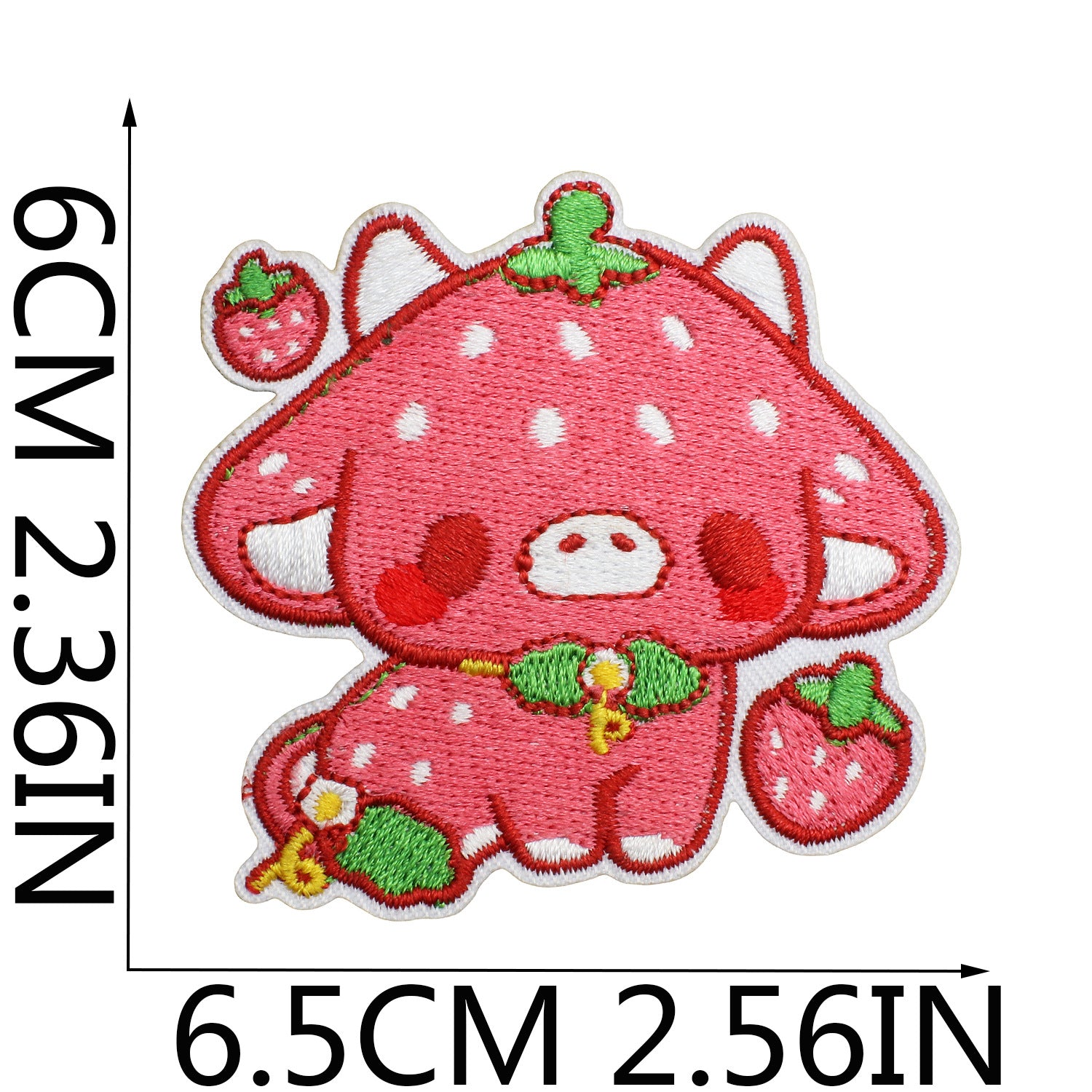 Wholesale Sweet Strawberry Embroidered Cloth Sticker Clothes Decoration Patch