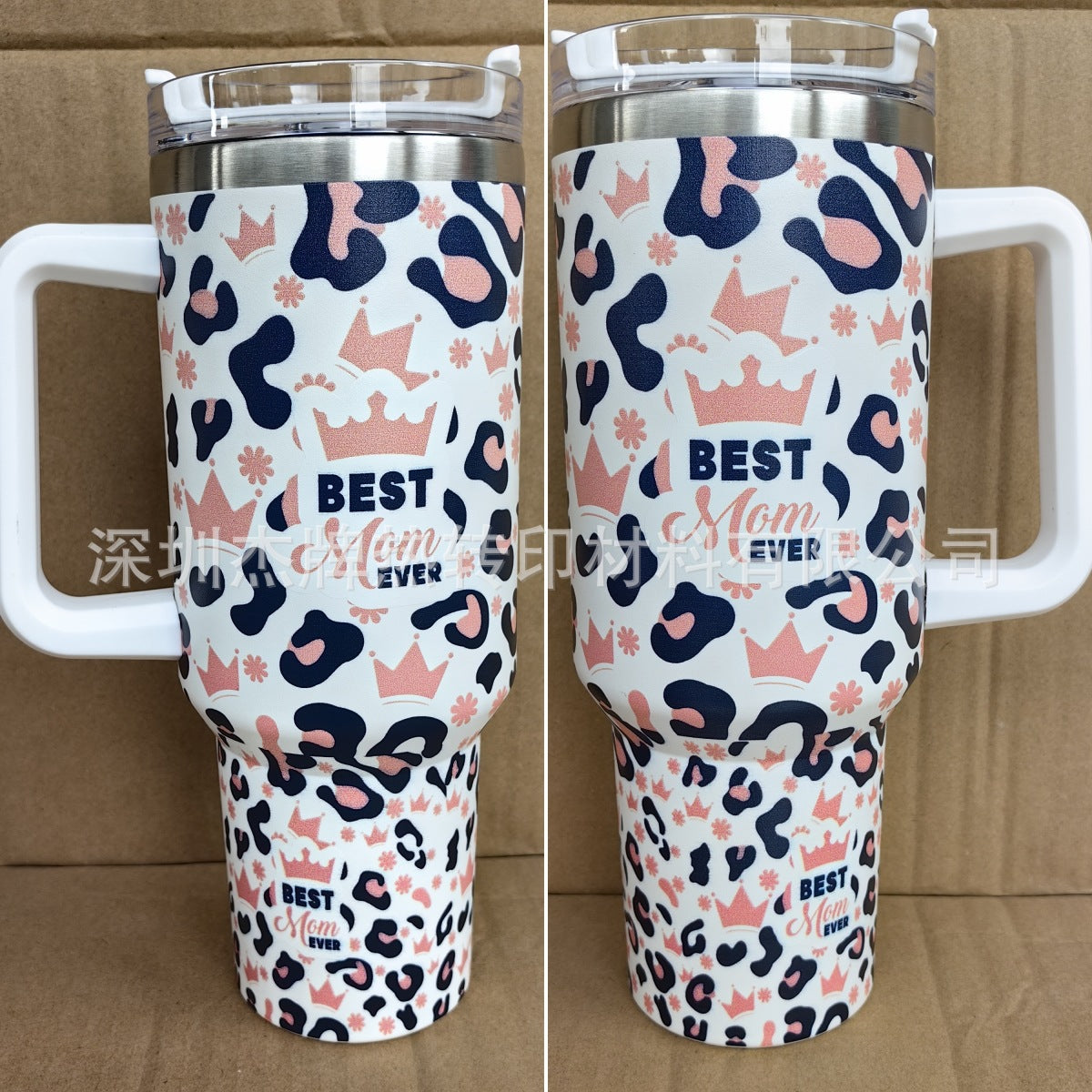 Wholesale Mother's Day Series 40oz Car Handle Large Capacity Ice Bomber Cup